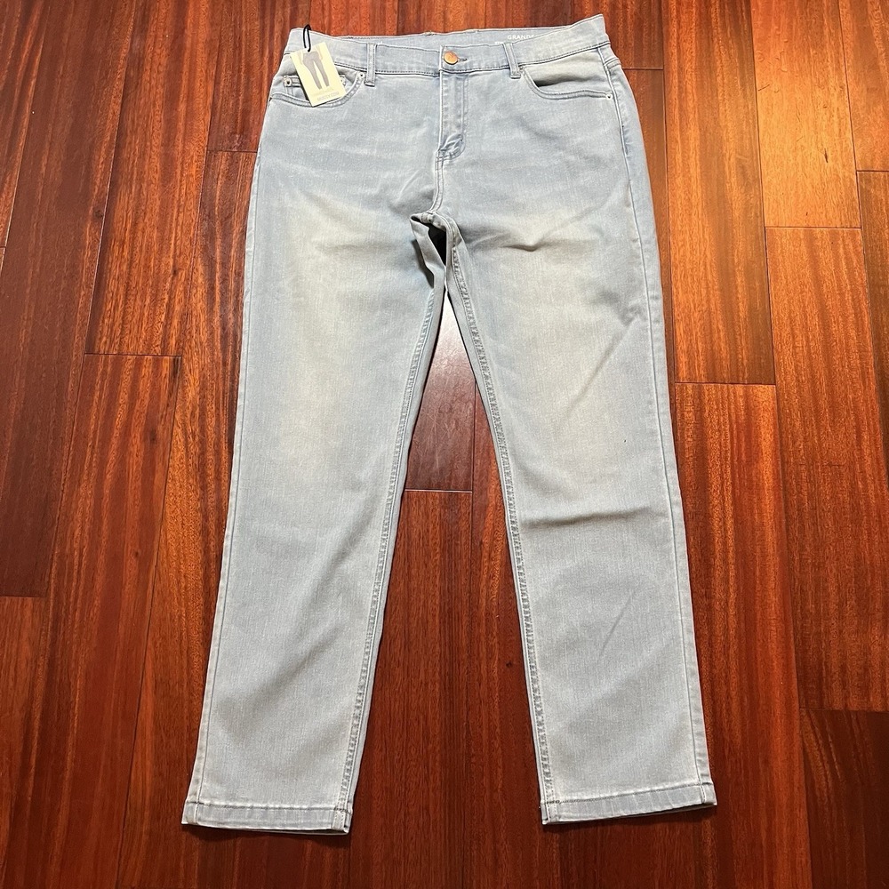 MUGSY JEANS Mens 35x30 Blue Light Wash GRANDS Denim 5 Pocket Preppy FLX4NSL NWT